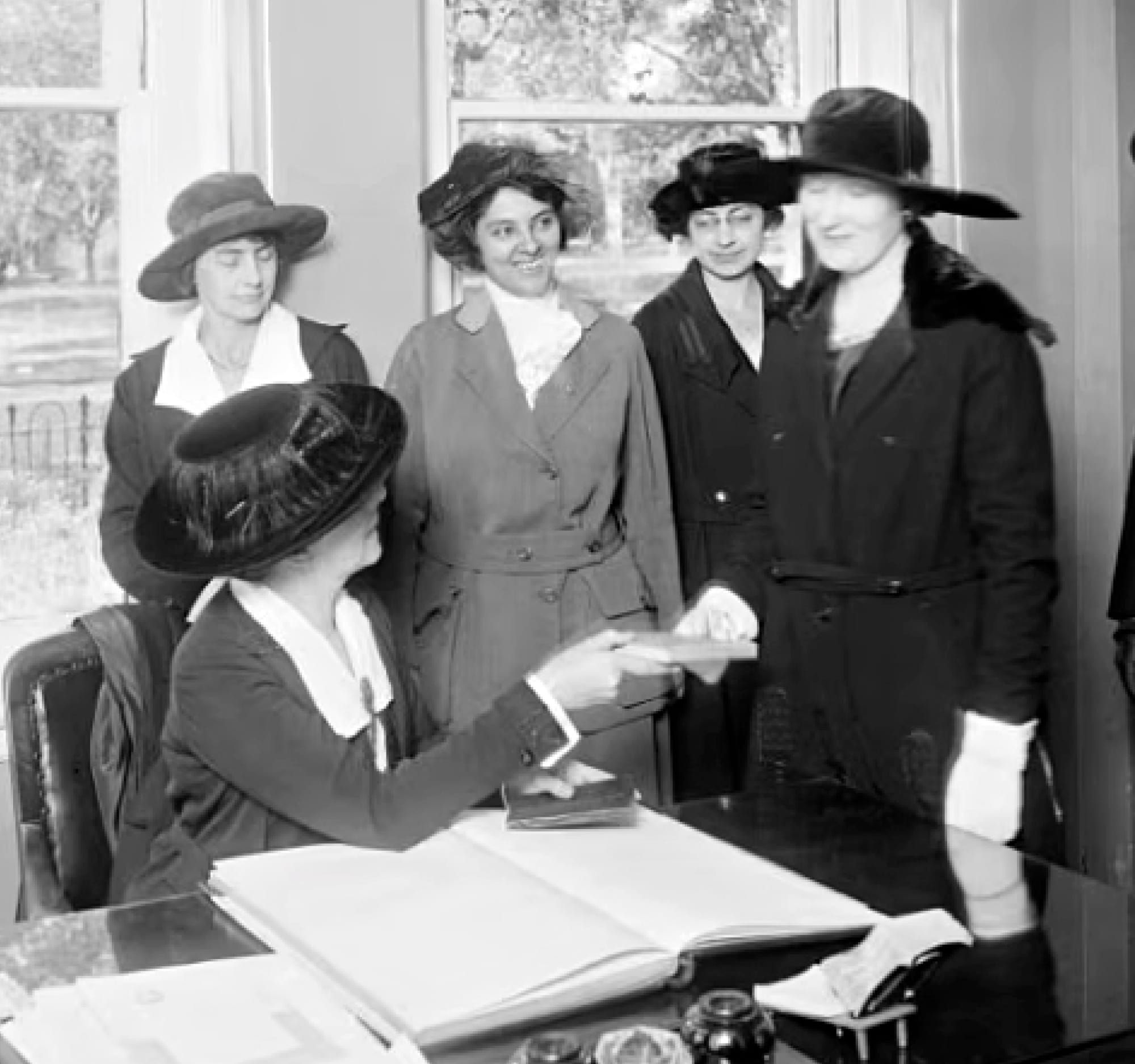 Women at desk