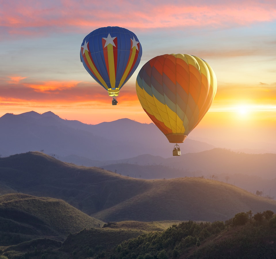 Hot air balloons