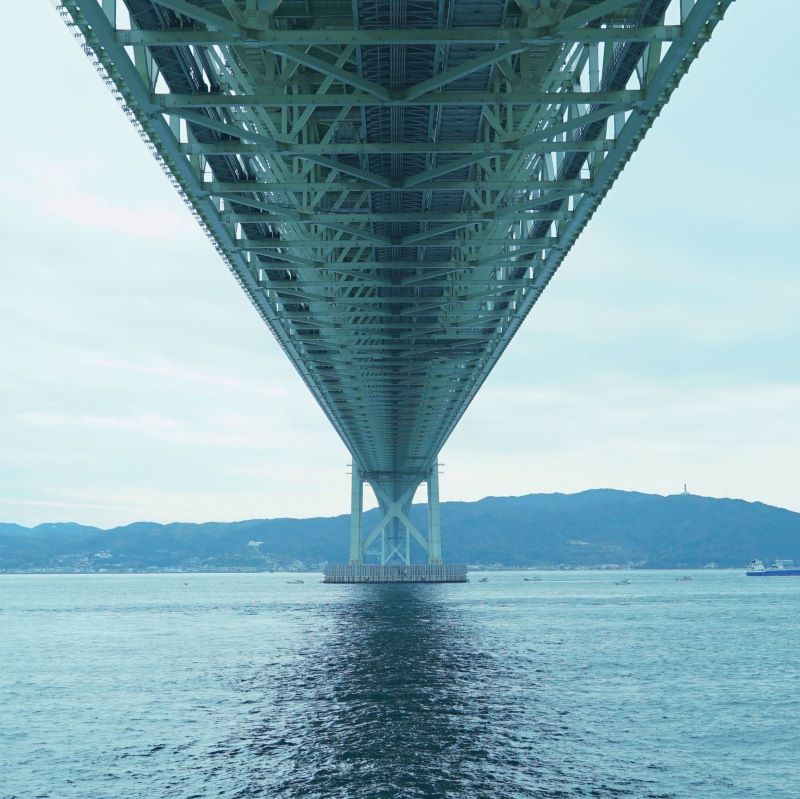 View of bridge over the sea