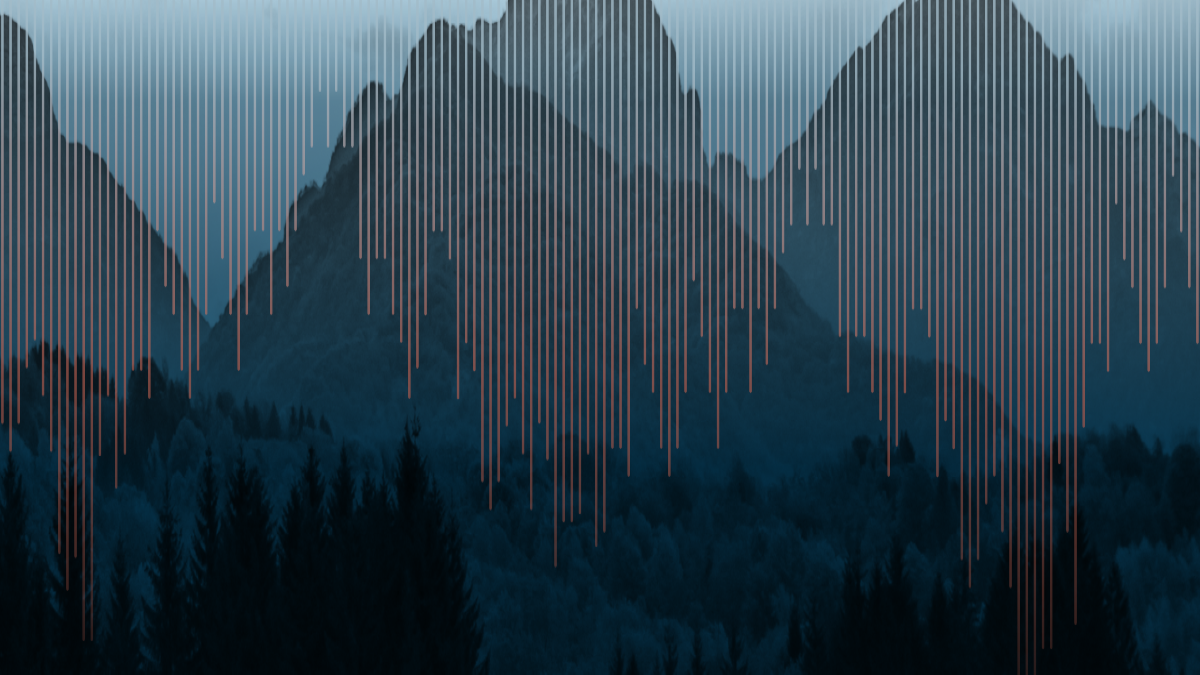 Graphic of mountains